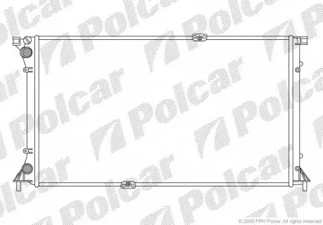 602608A4 Радіатор охолодження POLCAR підбір по vin на Brocar