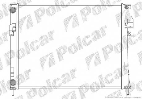 6026082X Радіатори охолодження POLCAR підбір по vin на Brocar