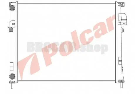 6026081 Радиаторы охлаждения POLCAR підбір по vin на Brocar