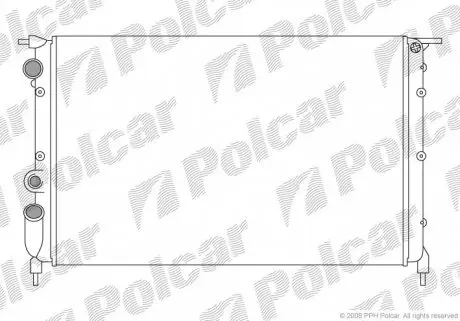 601908A4 Радиаторы охлаждения POLCAR підбір по vin на Brocar