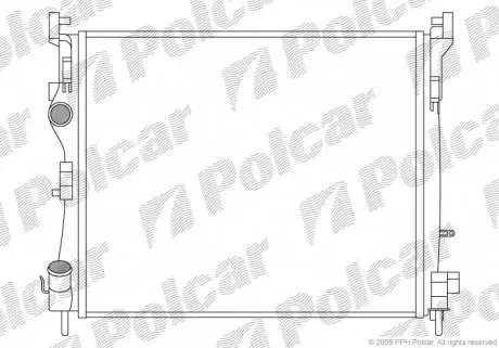 601608A2 Радиаторы охлаждения POLCAR підбір по vin на Brocar