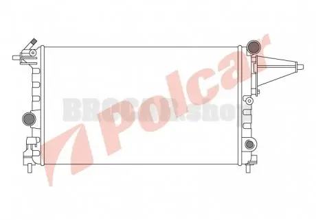 5514084 Радіатор охолодження POLCAR підбір по vin на Brocar