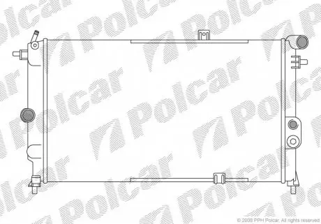 551408A5 Радиаторы охлаждения POLCAR підбір по vin на Brocar
