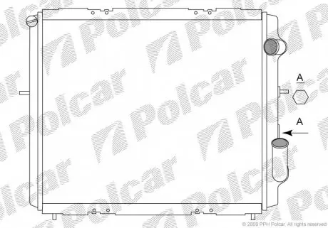 6006085 Радиаторы охлаждения POLCAR підбір по vin на Brocar