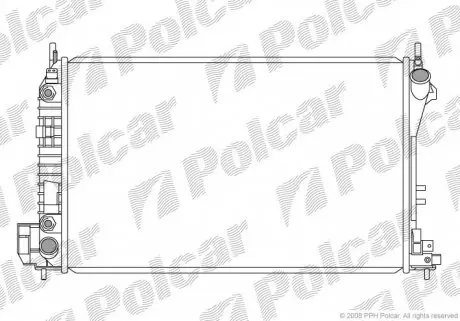 5518083 Радіатор охолодження POLCAR підбір по vin на Brocar