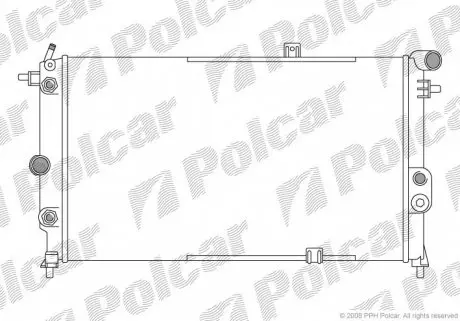 551408A7 Радиаторы охлаждения POLCAR підбір по vin на Brocar