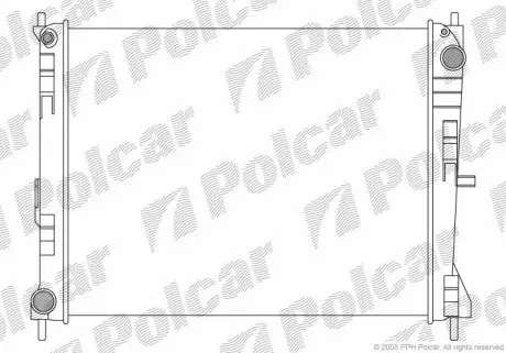 6056081 Радіатор охолодження POLCAR підбір по vin на Brocar