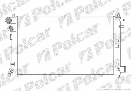 570608A4 Радиаторы охлаждения POLCAR підбір по vin на Brocar