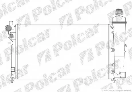 5706087 Радиаторы охлаждения POLCAR підбір по vin на Brocar