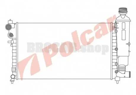 5706083 Радіатори охолодження POLCAR підбір по vin на Brocar