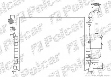 5706081 Радиаторы охлаждения POLCAR підбір по vin на Brocar