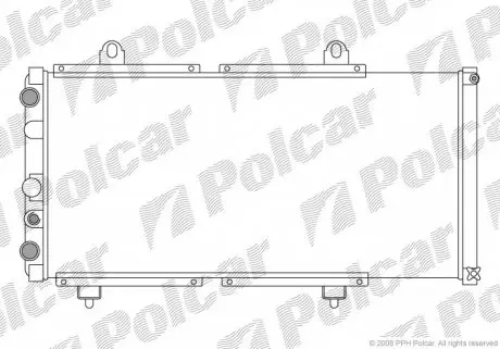 570108A2 Радіатор охолодження POLCAR підбір по vin на Brocar