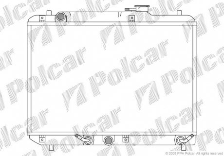 7412082 Радіатор охолодження POLCAR підбір по vin на Brocar