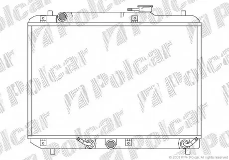 7412082 Радіатор охолодження POLCAR підбір по vin на Brocar