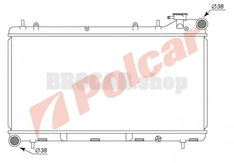 7210081 Радиаторы охлаждения POLCAR подбор по vin на Brocar