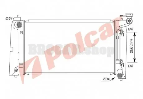 8113083 Радиаторы охлаждения POLCAR підбір по vin на Brocar