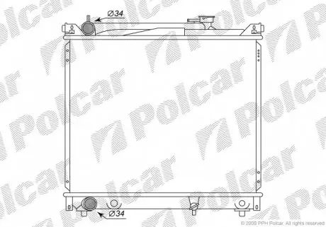 7424083 Радіатор охолодження POLCAR підбір по vin на Brocar