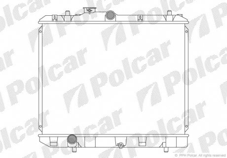 7406081K Радіатор охолодження POLCAR підбір по vin на Brocar