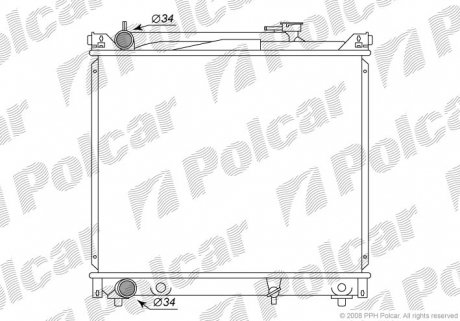 7424083K Радиаторы охлаждения POLCAR підбір по vin на Brocar