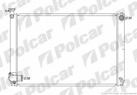8061083K Радиаторы охлаждения POLCAR підбір по vin на Brocar