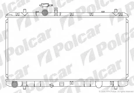 7435081K Радіатор охолодження POLCAR підбір по vin на Brocar