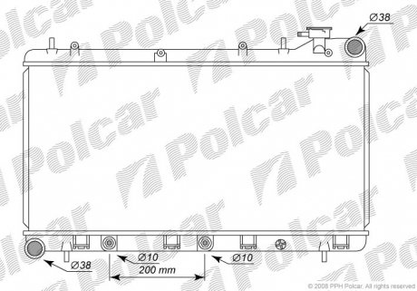 7210082 Радіатор охолодження POLCAR підбір по vin на Brocar