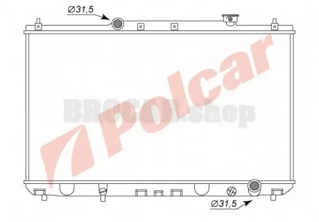 8135081 Радіатори охолодження POLCAR підбір по vin на Brocar