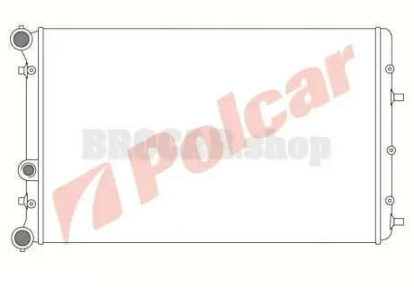 6913082 Радиаторы охлаждения POLCAR подбор по vin на Brocar