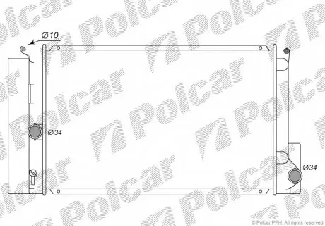 8116081 Радіатор охолодження POLCAR підбір по vin на Brocar