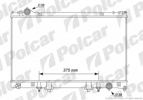 8041081 Радіатори охолодження POLCAR підбір по vin на Brocar