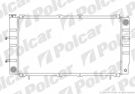 7205082 Радіатор охолодження POLCAR підбір по vin на Brocar