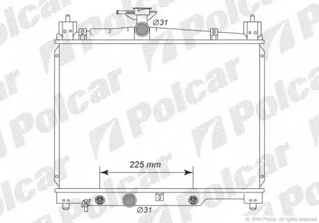 8103082 Радіатори охолодження POLCAR підбір по vin на Brocar