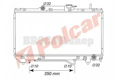 8122085 Радіатор охолодження POLCAR підбір по vin на Brocar