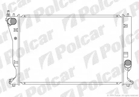 8115081K Радіатори охолодження POLCAR підбір по vin на Brocar