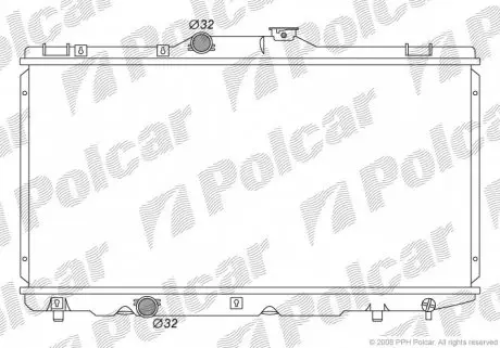 8110085 Радіатор охолодження POLCAR підбір по vin на Brocar