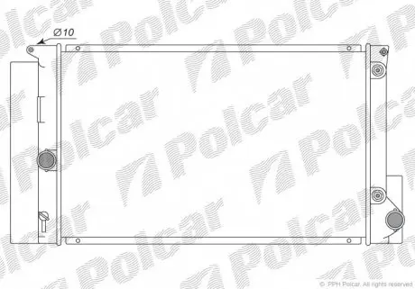 8116082 Радіатор охолодження POLCAR підбір по vin на Brocar