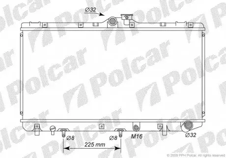 8110084 Радіатор охолодження POLCAR підбір по vin на Brocar