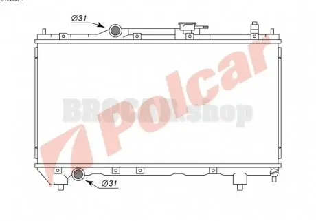 8123081 Радиаторы охлаждения POLCAR підбір по vin на Brocar