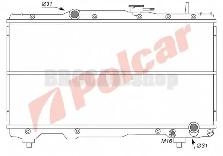 8122082 Радиаторы охлаждения POLCAR підбір по vin на Brocar