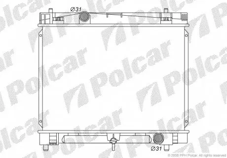 8105081K Радиаторы охлаждения POLCAR підбір по vin на Brocar