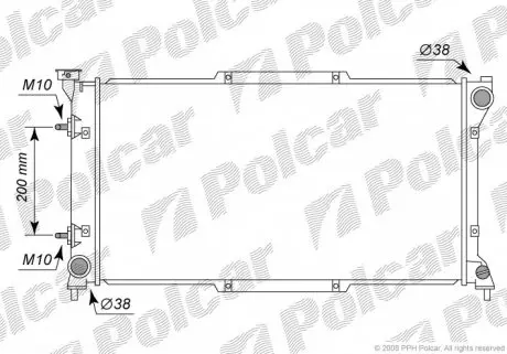 7206082K Радиаторы охлаждения POLCAR підбір по vin на Brocar