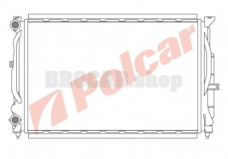 6925081 Радиаторы охлаждения POLCAR подбор по vin на Brocar