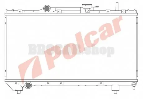 8122081 Радіатор охолодження POLCAR підбір по vin на Brocar