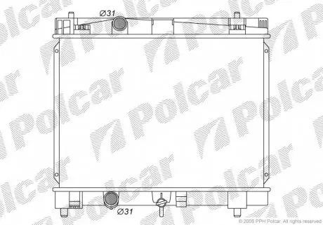 8105083K Радиаторы охлаждения POLCAR підбір по vin на Brocar