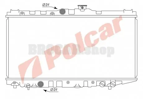 8109082 Радіатори охолодження POLCAR підбір по vin на Brocar
