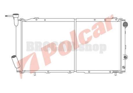 7204081 Радиаторы охлаждения POLCAR подбор по vin на Brocar