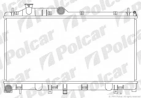 7208084 Радіатор охолодження POLCAR підбір по vin на Brocar