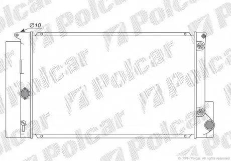 8116082K Радіатор охолодження POLCAR підбір по vin на Brocar