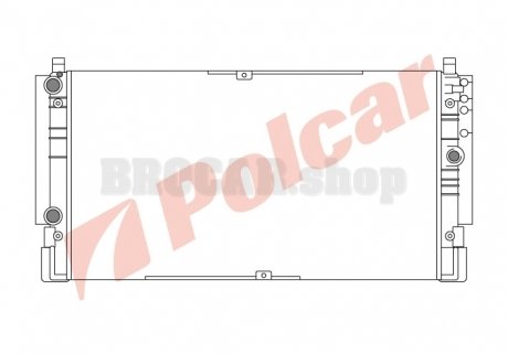 9566081 Радиаторы охлаждения POLCAR подбор по vin на Brocar