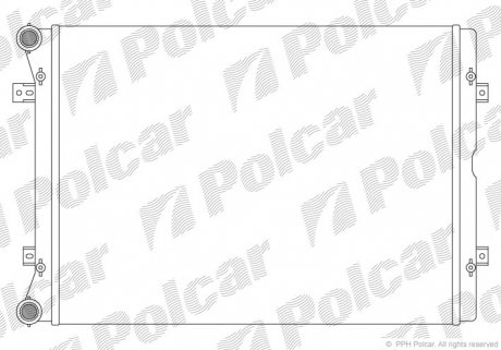 9551081 Радіатор охолодження POLCAR підбір по vin на Brocar